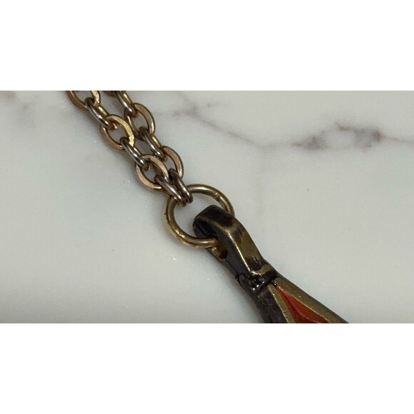 Vintage Terra Sancta Guild 1969 Enamel Dove Pendant Necklace Israel - Picture 13 of 16